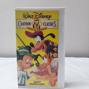 Walt Disney Cartoon Classics Special Edition Happy Summer Days VHS Clamshell